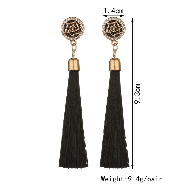 Terreau Kathy 2017 Fashion 3 Colors Tassel Earrings Statement Jewelry Wedding Bohemian Long For Women | Украшения и аксессуары