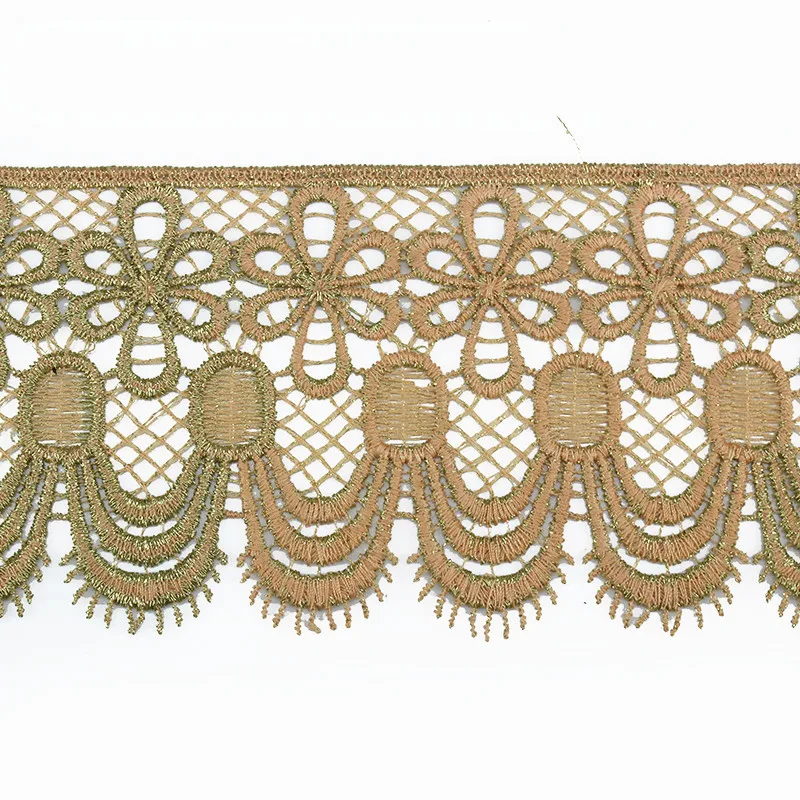 10 ярдов золотая металлическая вышивка мотив кружева шнур Аппликация отделка