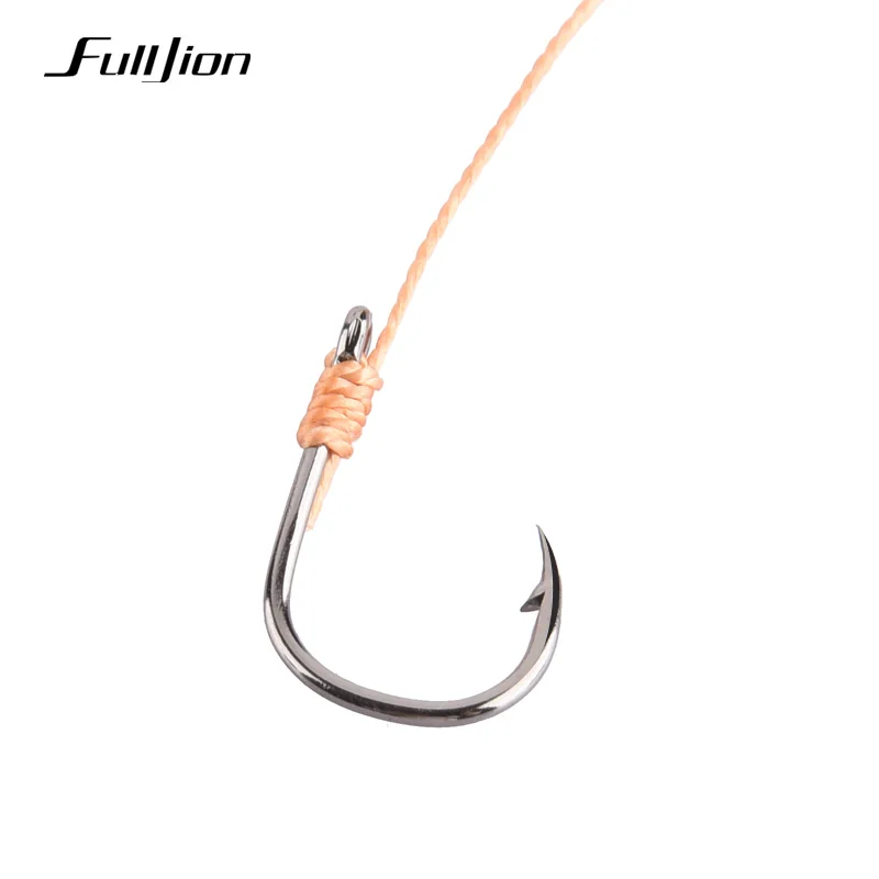 Рыболовные крючки Fulljion из нержавеющей стали вертлюжные рыболовные снасти