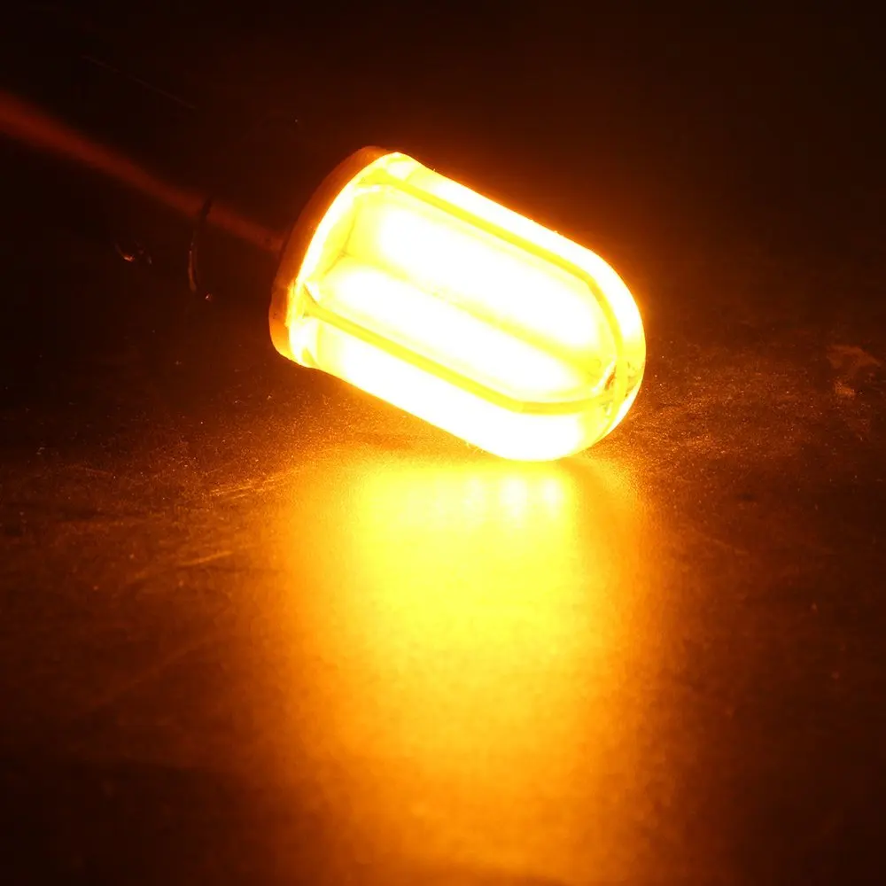 2 шт. Янтарный 7443 W21/5 W T20 W3X16Q светодиодный COB кремнезема 48SMD автомобильная лампа для хвостового фонаря, боковой светильник, индикаторный светильник, стоп-сигнал, поворот 9 V-28 V