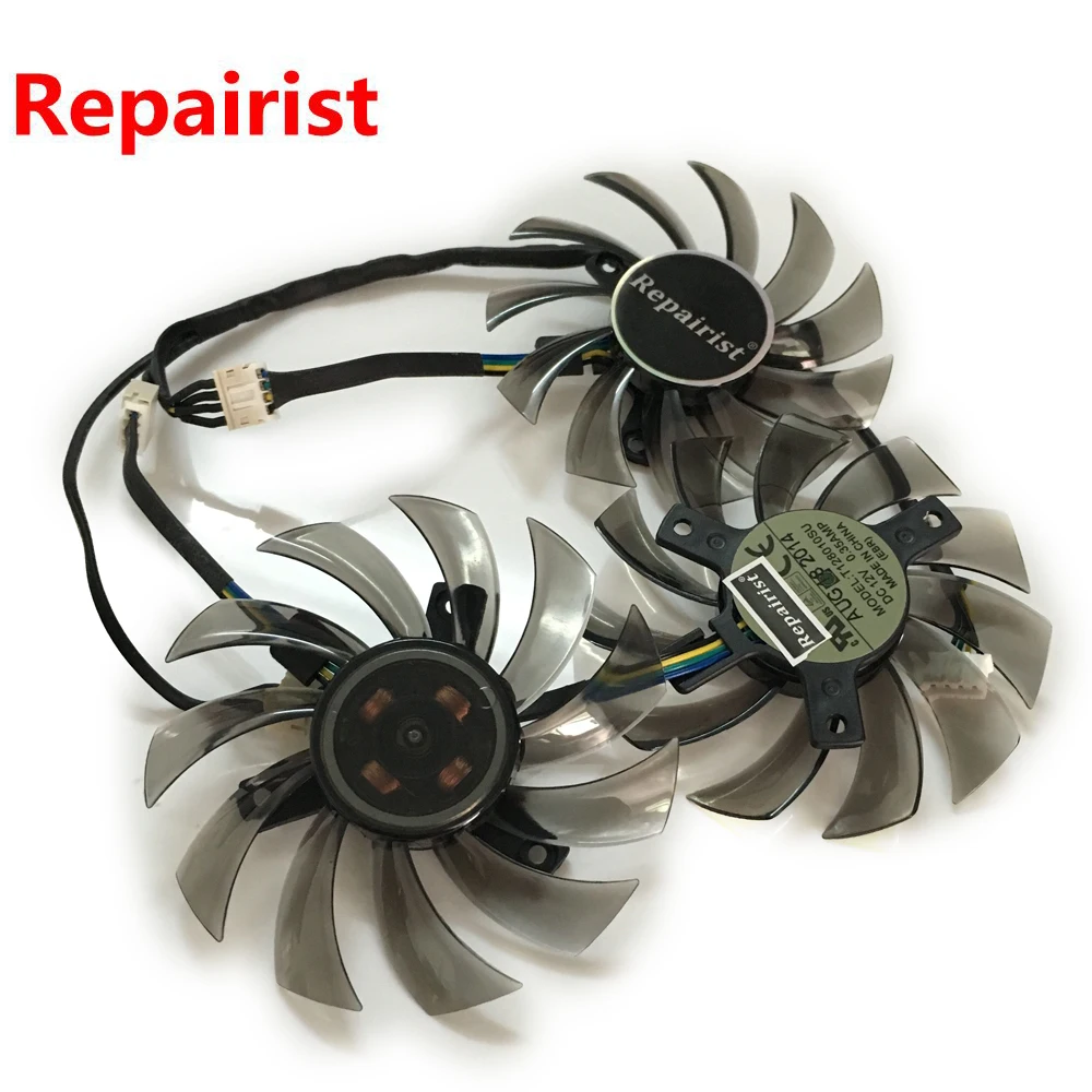 3 шт./компл. 4pin T128010SU кулер Графика карты вентилятор для GIGABYTE GTX580 N6700C N6800C N7700C N960 970