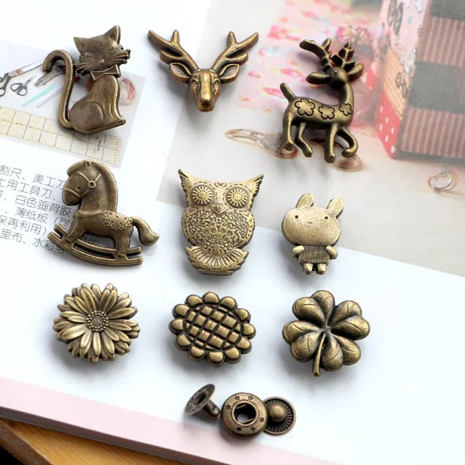 SMTA Античная бронзовая Магнитная кнопка для сумок сумка одежды кошелек швейная