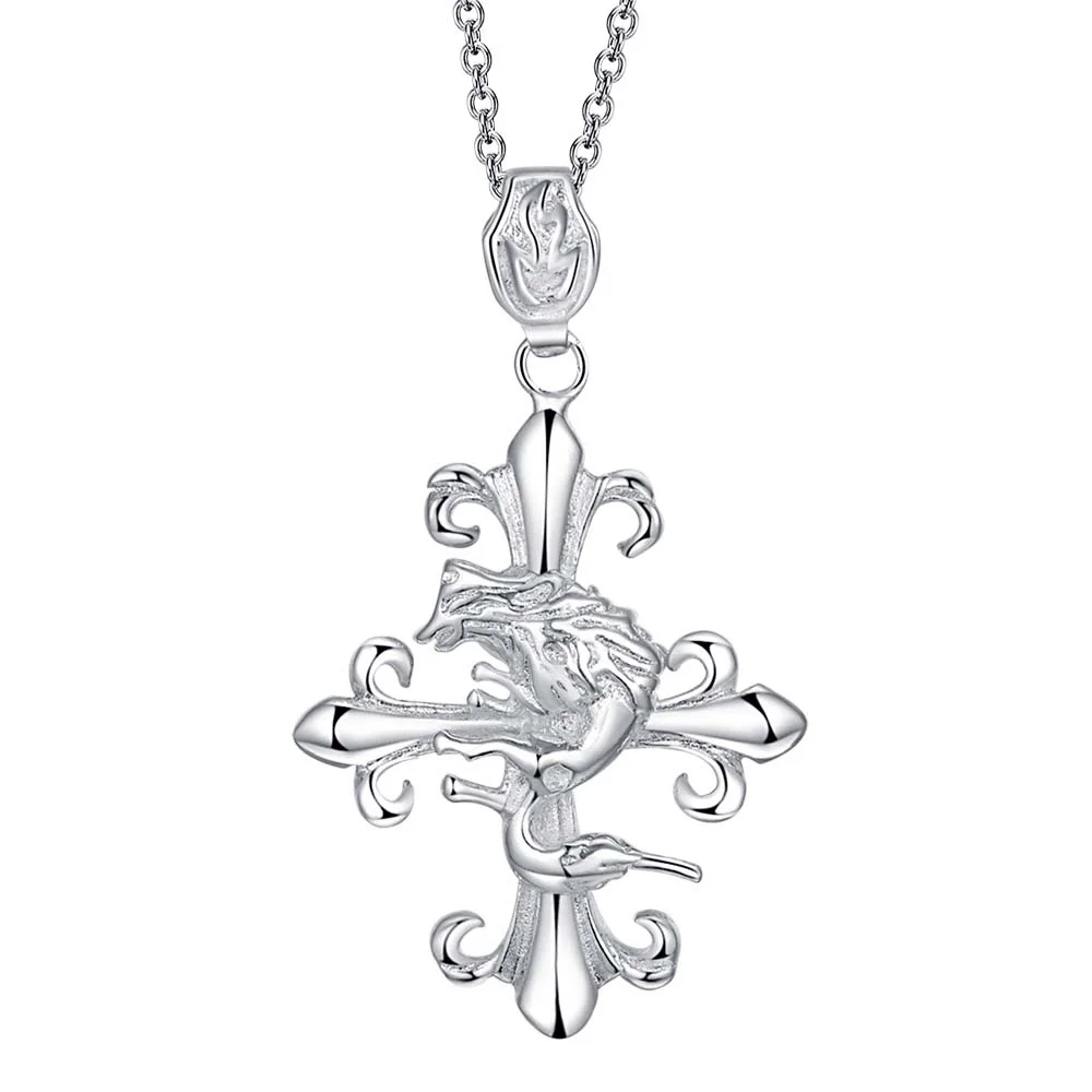 Подвески из серебра Lucky Charm для женщин модное ювелирное ожерелье Женские