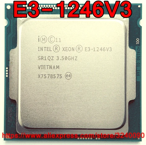Оригинальный процессор Intel CPU Xeon E3 1246V3 3 50 ГГц 8M 84 Вт четырехъядерный LGA1150