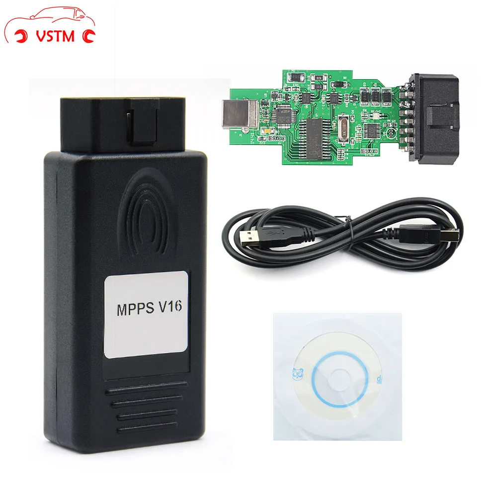 MPPS V16 Авто ECU чип тюнинг интерфейс многоязычный OBD OBDII чтение и запись ECU Flasher для RDC15 EDC16 EDC17 MPPS V13.02 кабель