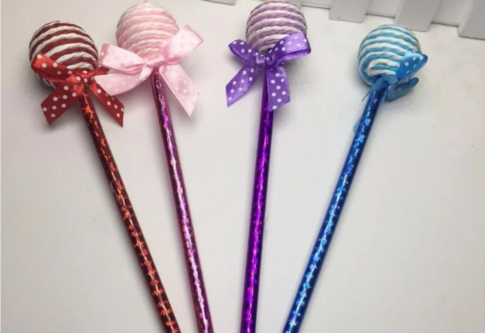 Креативная Ткань Искусство леденец бант Корея шариковая Ручка канцелярия для