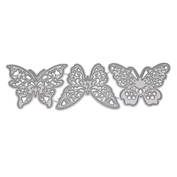 3pcs butterfly metal cutting dies for diy fustelle metalliche per scrapbooking decor beautiful embossing stamps and dies new cut