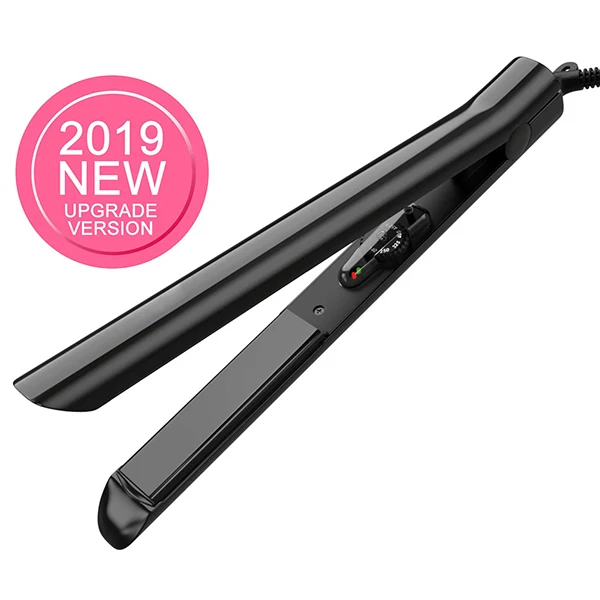 Black new version CHJ 2 в 1 правки и керлинг Flat Iron светодио дный Дисплей Турмалин Керамика плиты Ионные выпрямитель для волос Утюг Инструменты для укладки утюжок для волос - Цвет: Black new version
