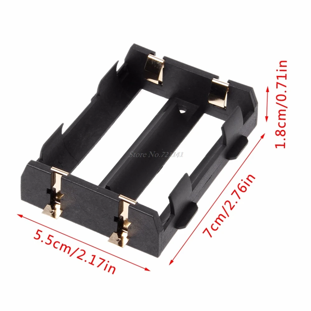 DIY Батарея Контейнер держатель SMD коробка для 2x26650 3 7 V аккумуляторная батарея 4Pin