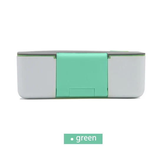 blue Konco Microwavable Bento Box герметичный Ланч-бокс контейнер для продуктов печь холодильник ланчбокс коробка для хранения продуктов с держателем для телефона - Цвет: blue