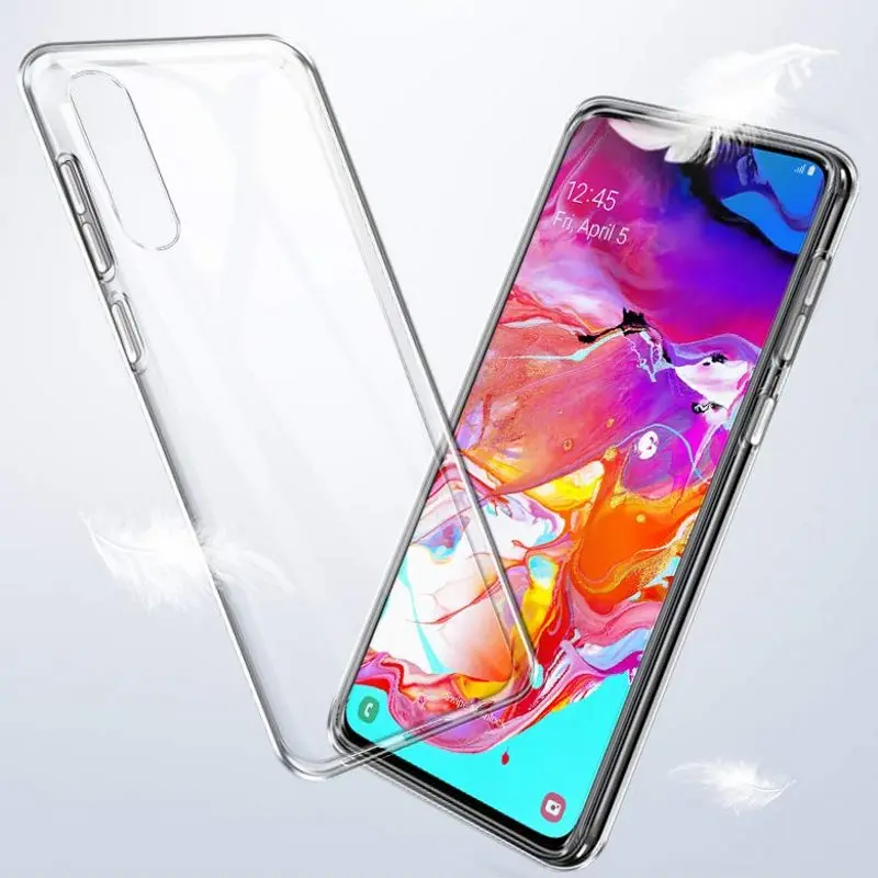 Clear NO Holder Чехол для samsung Galaxy A70 A50 A40 A30 A20 A10 A40s A7 A9 крышка кольцо подставка чехол для samsung Galaxy M30 M20 M10 крышка - Цвет: Clear NO Holder
