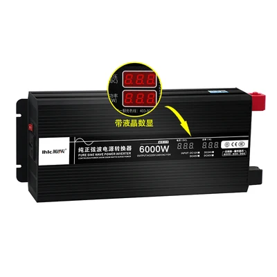6000W7000W чистый синусоидальный инвертор 24В до 220В Автомобильный солнечный для