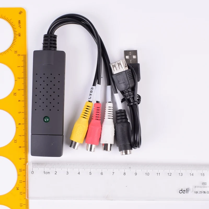 USB 2 0 к RCA кабель адаптер конвертер Захват аудио видео карты Кабели для ПК ТВ DVD VHS