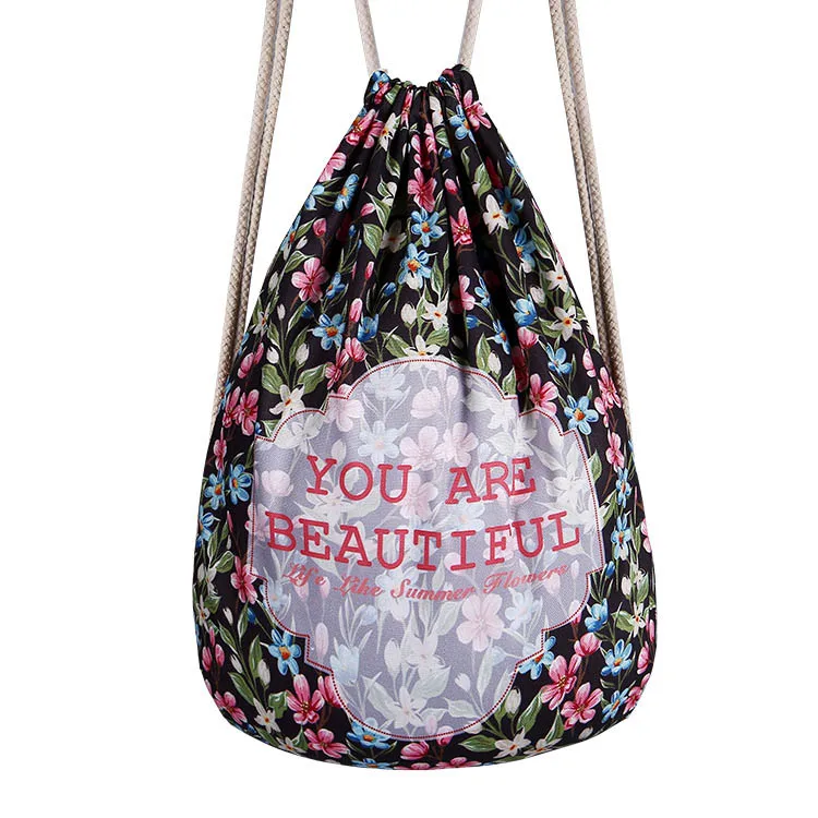 2017 Новый модный рюкзак для мальчиков и девочек с цветочным принтом путешествий