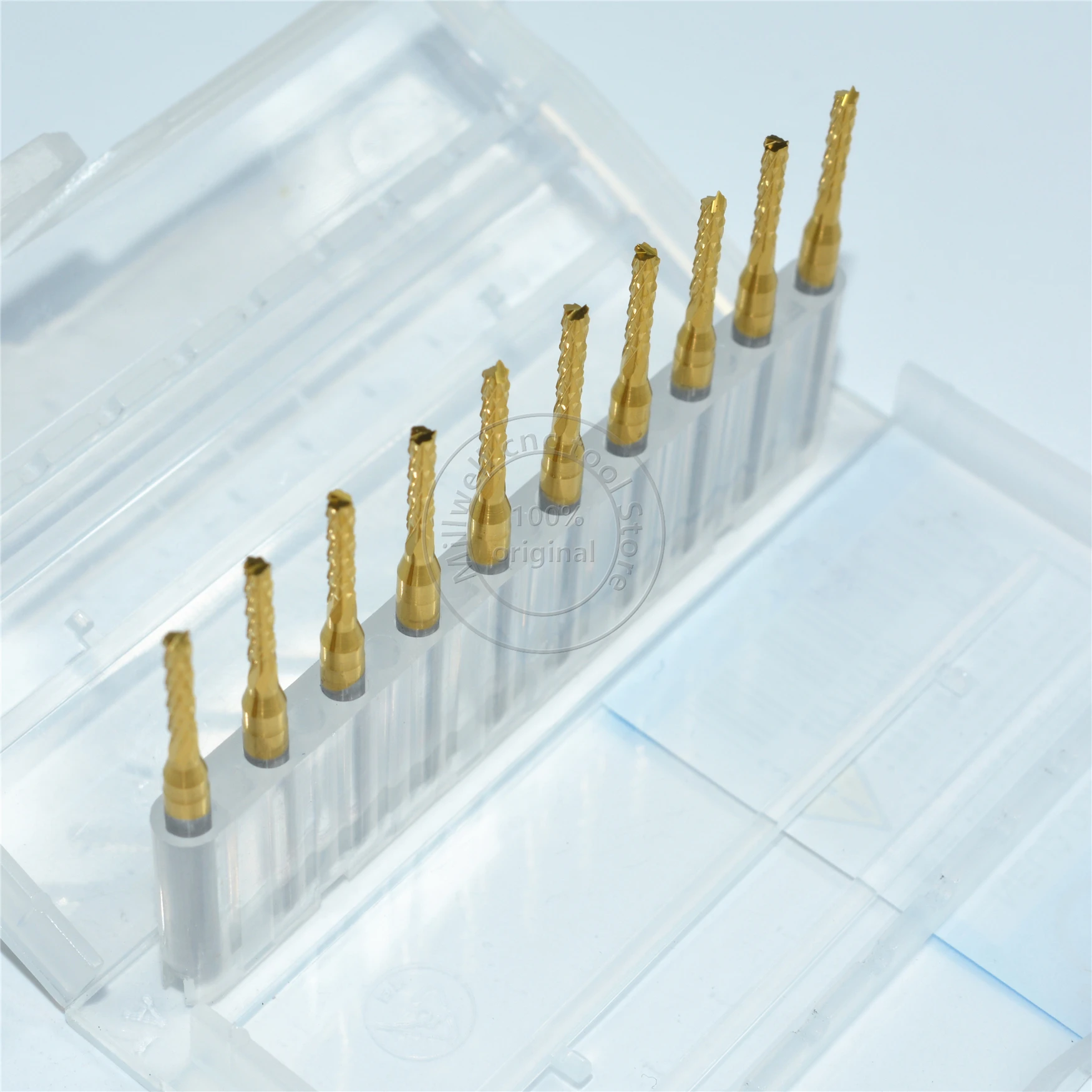 3 175 мм * 2 0 Φ ЧПУ твердосплавная TiALN с покрытием Freeshipping 10pcs микро печатная плата