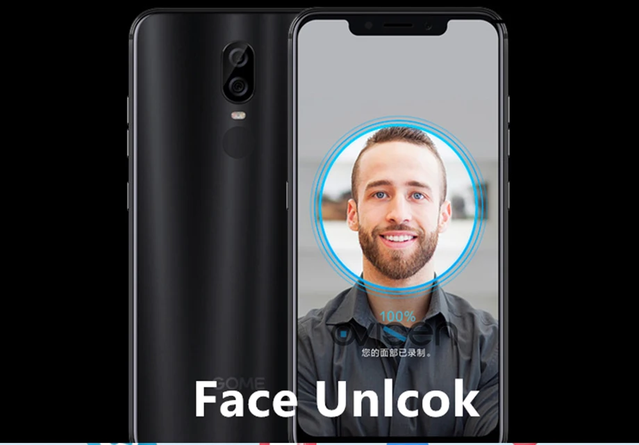 Мобильный телефон GOME U9 MTK Helio P23 с двумя sim-картами, 6 ГБ, 64 ГБ, Voiceprint, Распознавание отпечатков пальцев, смартфон 16,0 Мп