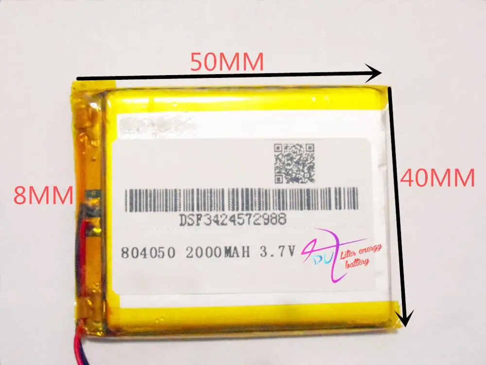 Лучший бренд батареи 3 7 В планшетный аккумулятор 804050 2000 мАч GPS навигация