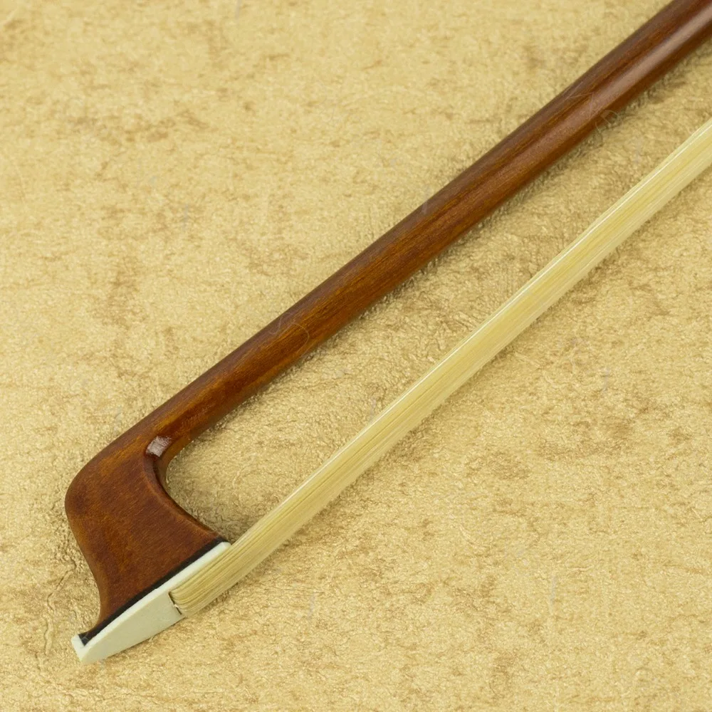 test 4/4 Size VIOLIN BOW Pernambuco Stick Ebony Frog Nickel Silver Mounted Natural Mongolia Horsehair Violin Parts Accessories | Спорт и