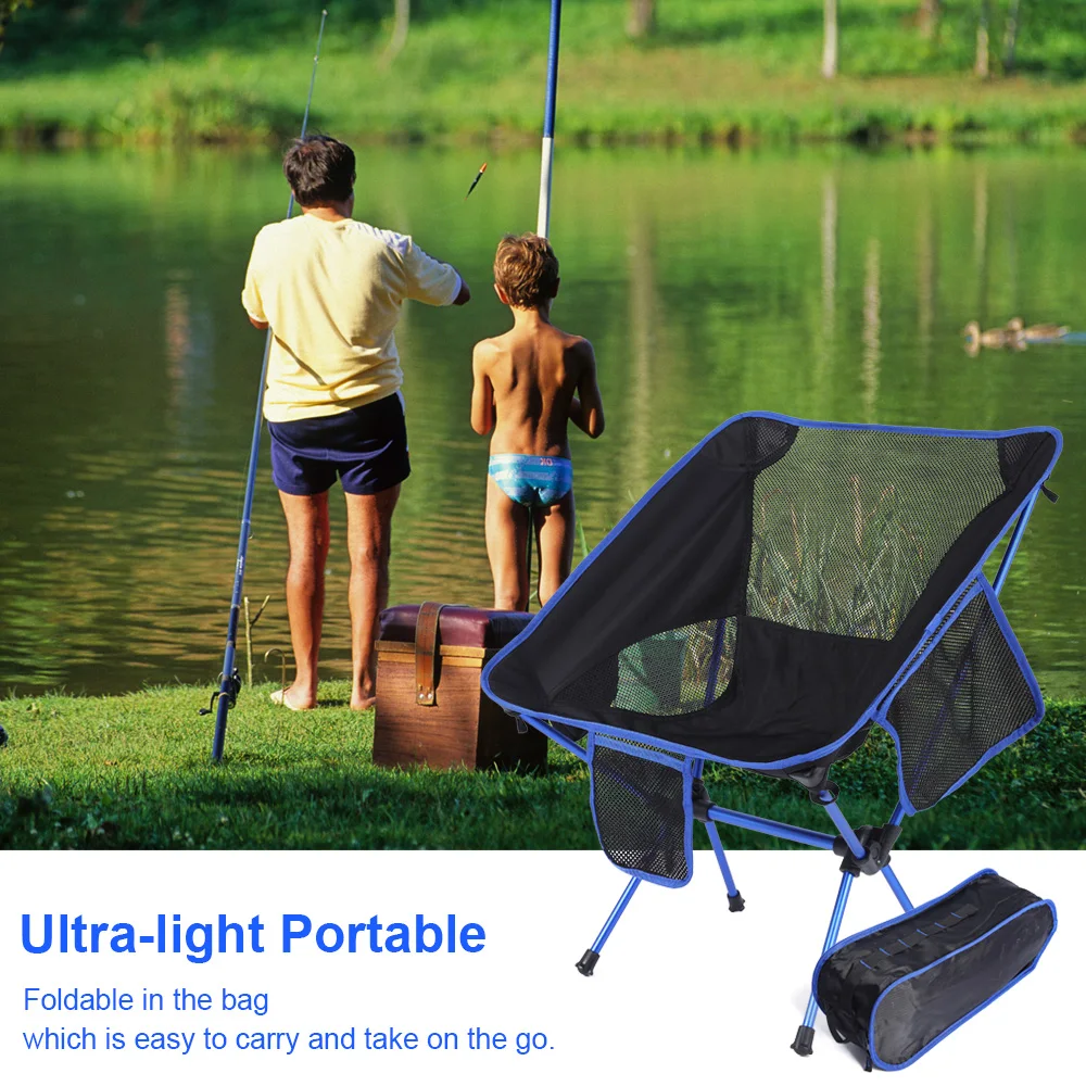 Satin Al Taşınabilir Hafif Katlanır Kamp Sandalyesi Koltuk Açık Balıkçılık Yürüyüş Eğlence Piknik Plaj Sandalyesi BARBEKÜ Katlanır Tabure
