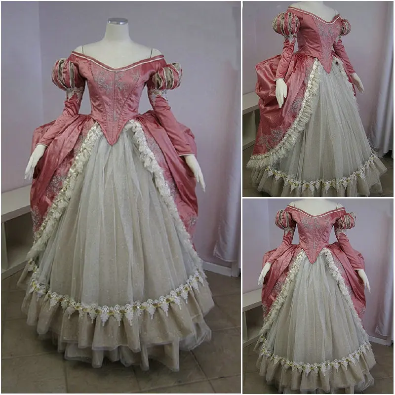 

Historical!Customer-made Halloween Dresses Gothic Cosplay Victorian dress Renaissance Dress Steampunk dress SZ US6-36 V-252