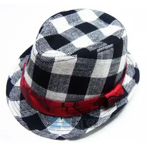 Джазовые шляпы-федоры для фотографирования малышей, шапочка для мальчиков и девочек