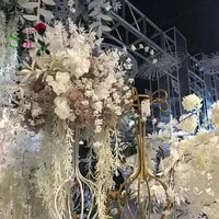 SPR Wedding arch backdrop ideas Artificial Fake plastic hanging vines Plant Leave Garland Home Garden Wall Decoration Supplies