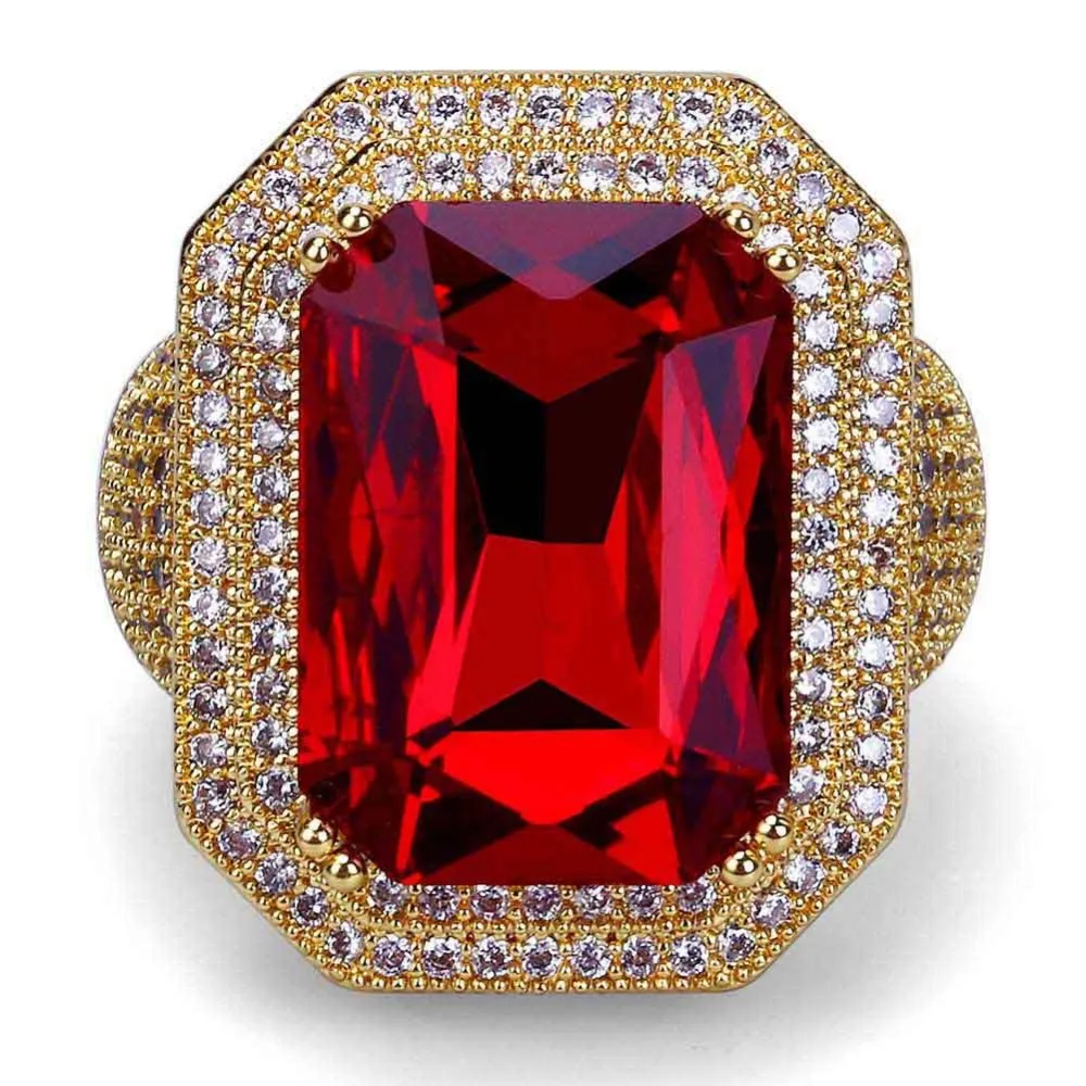 Фото Хип-хоп со Льдом Bling CZ мужские кольца уличных танцев Популярные в стиле 