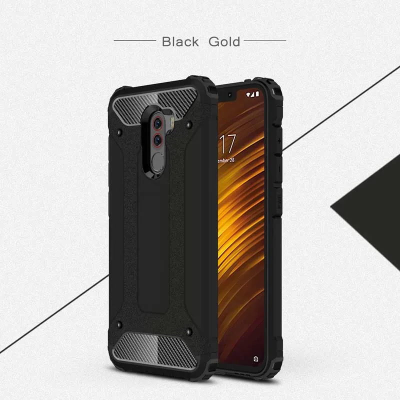 Black Gold XSDTS защитный противоударный чехол для Xiaomi mi Play mi X3 mi X 3 Max 2 3 mi X2S 5X 6X A1 A2 POCOPHONE F1 PC TPU чехол для телефона чехол - Цвет: Black Gold