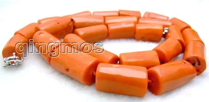 

GENUINE Big 20-35mm NATURAL Graduate Thick Slice Orange Coral Long 35" Necklace-5595 wholesale/retail Free shipping