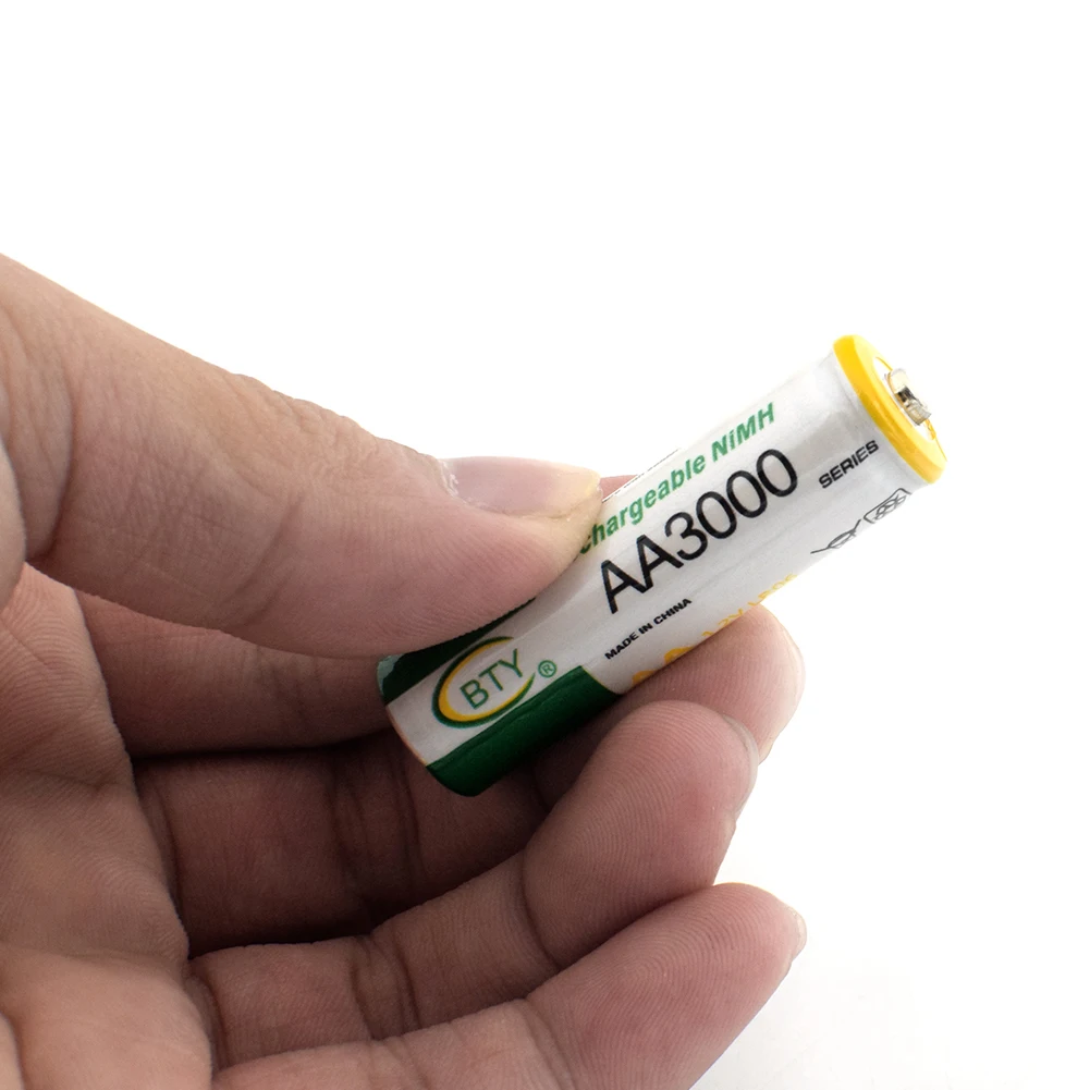 YCDC 8 шт 3000mAh 1,2 v LR6 HR6 перезаряжаемые батареи BTY HI-CAPACITY AA 2A Ni-MH батареи MN1500 долговечные AA батареи