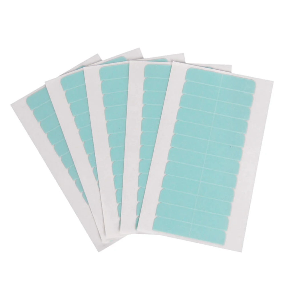 5Sheet/50PCS Pre-Cut Double Sided Adhesive Super Tape for Skin Weft &amp Hair Extensions Water-proof tape Party Gift | Красота и