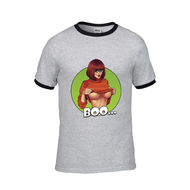 2019 уличная одежда Velma Boo Горячая сексуальная ahegao мужские Забавные футболки фильм