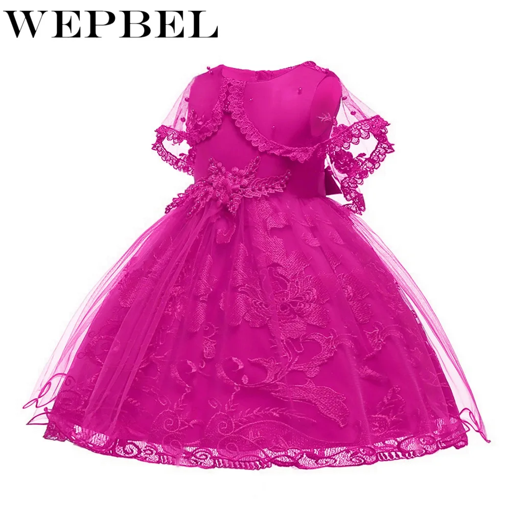 WEPBEL/6 видов цветов для маленьких девочек модное Сетчатое платье принцессы без