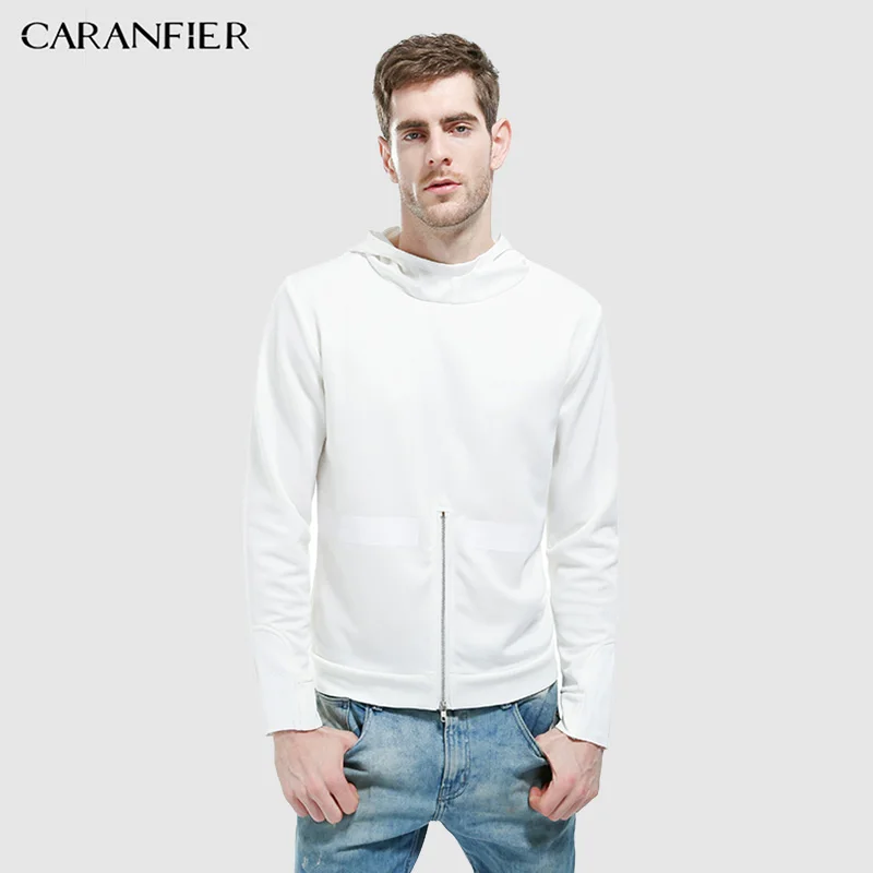 CARANFIER толстовки мужские новые осенние хлопковые с длинным рукавом Молодежные