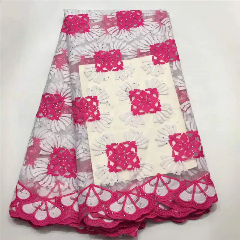 African lace fabrics red France tulle fabric with beads Fashion net for dress NLF31 | Дом и сад