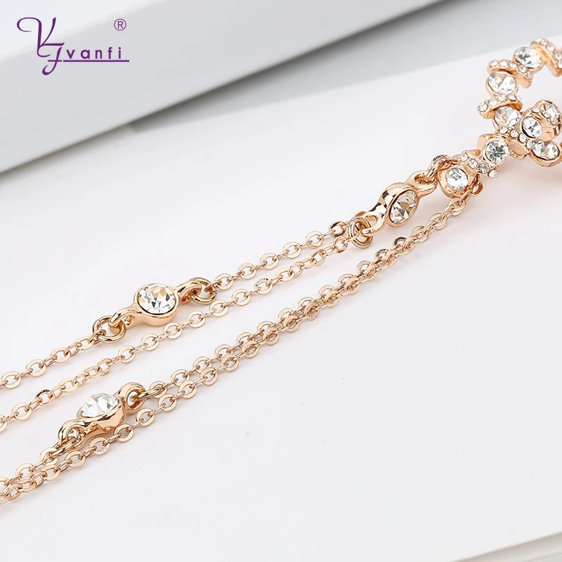 

vanfi high quality Road gold Color Round Shape beautiful long necklace