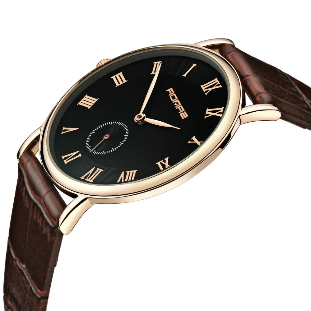 Часы наручные мужские ультратонкие роскошные брендовые деловые кварцевые с