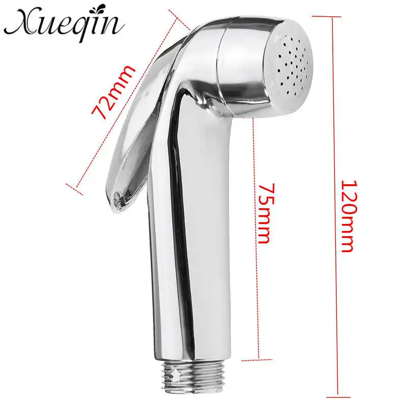 Ручной душ Xueqin хромированный распылитель из АБС пластика для унитаза биде