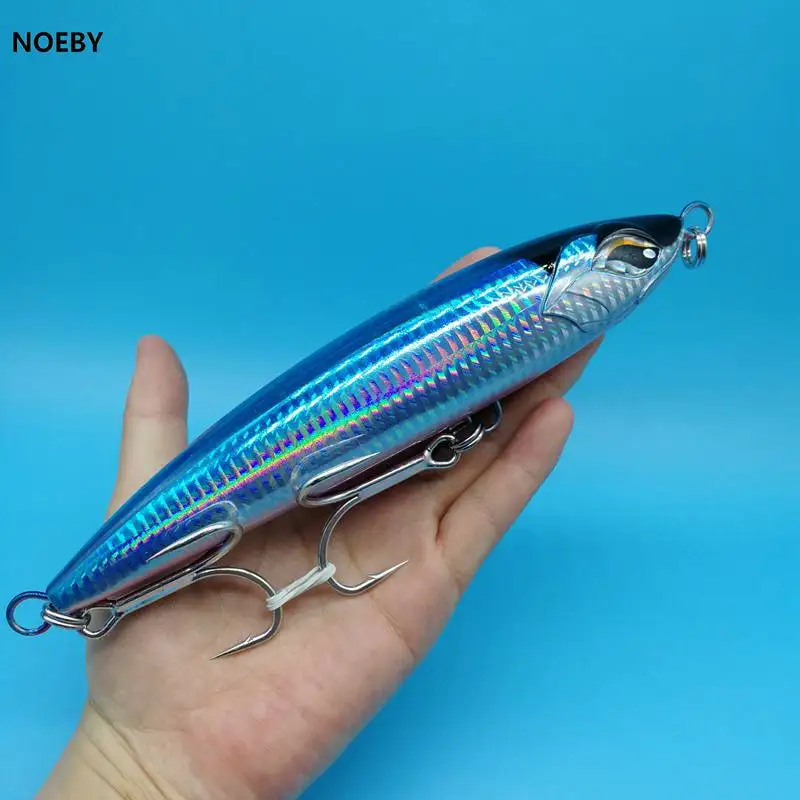 9494 86g 116 NOEBY новая приманка 1 шт. топ-вода приманка для рыбалки карандаш 86 г/190 мм 7 цветов 3D глаза большой тунец Марлин ловля рыбы на блесну блесны - Цвет: 9494 86g 116