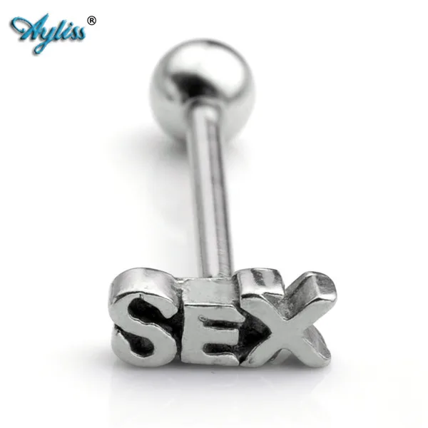 Ayliss 5 шт. 14Ga(1,6 мм) кольцо для губ из нержавеющей стали 2 цвета секс-Взрывная леверсаж язык ювелирные кольца для пирсинга - Окраска металла: Silvery