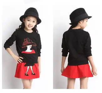 Детский костюм R & Z новинка весны и осени 2019 комплект для девочек юбка с длинными