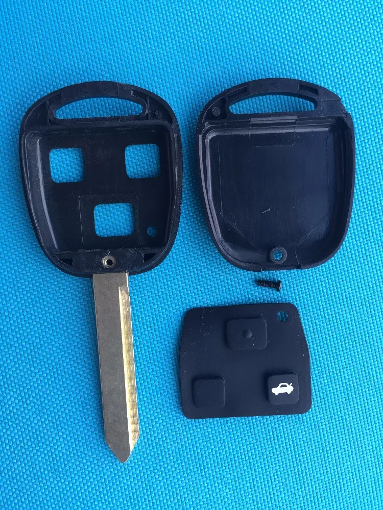 For Toyota Yaris Carina Avensis ETC. 3 Button Remote Key Case Shell Toy47 Uncut Blade No Logo Car Accessories Auto Parts Cheaper |