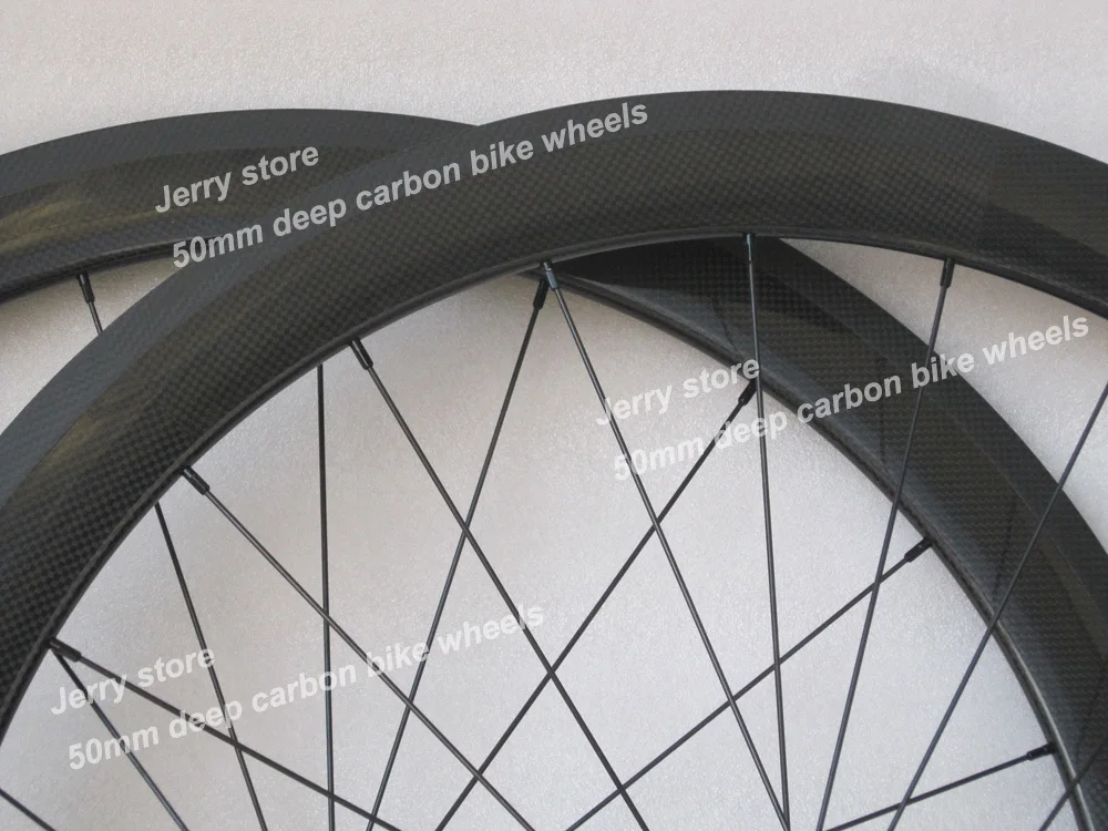 Оптовая продажа Бесплатная доставка углеродные колесные T 50 Трубчатые 3K