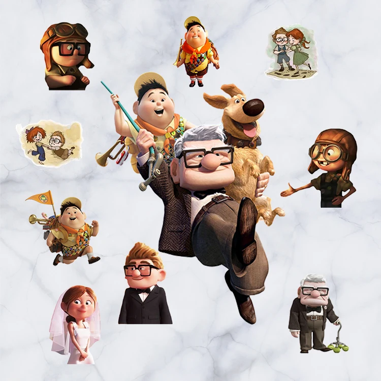 

Pixar Up Съемные наклейки на стену, наклейка, детский Декор, художественная роспись, плакат, бесплатная доставка d094