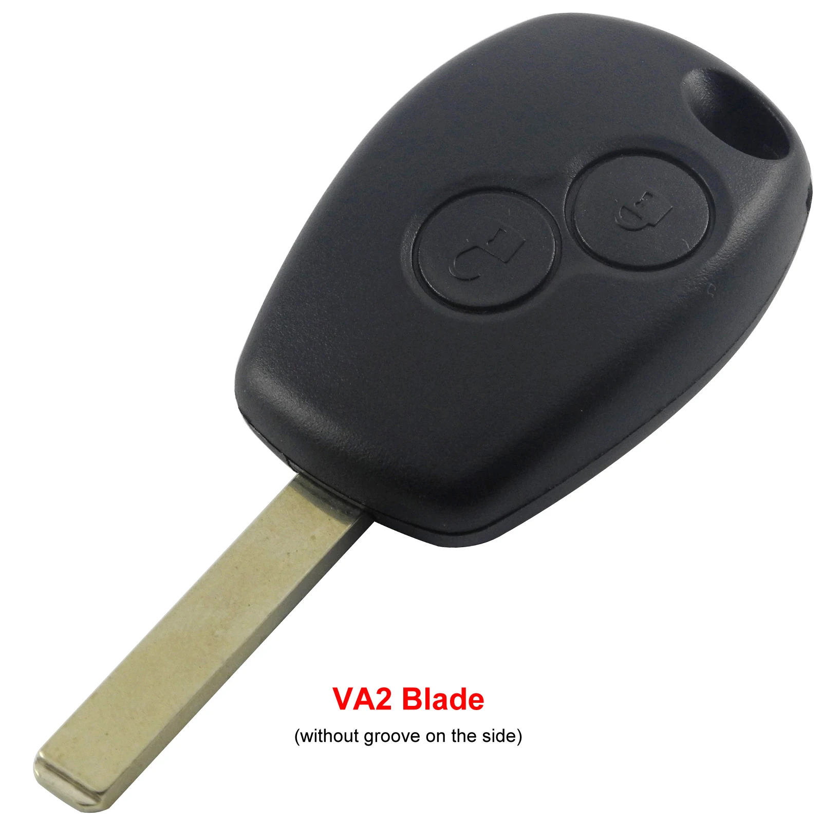 with VA2 blade Jingyuqin для Renault Megan модус Клио модус Kangoo Logan Sandero Duster для Nissan Almera удаленный Автомобильный ключ чехол 2 кнопки - Цвет: with VA2 blade