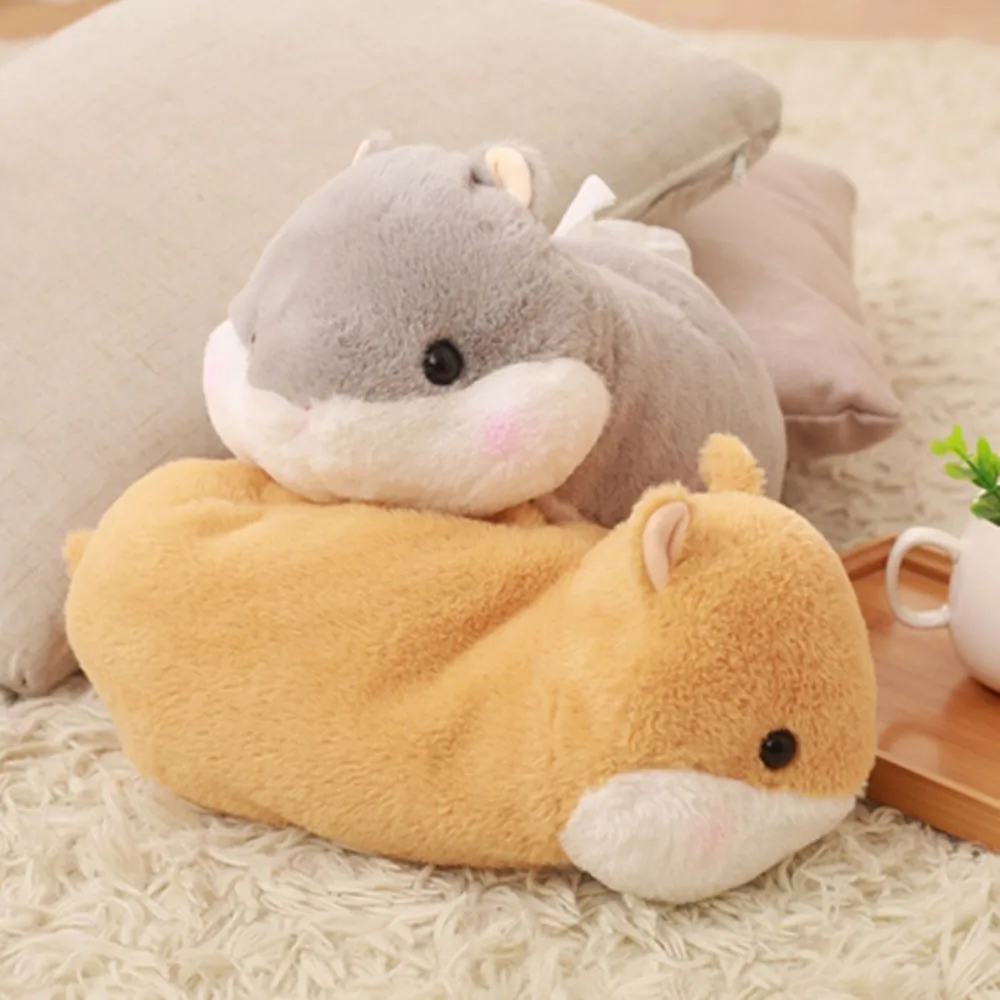 30 см милый хомяк мягкая плюшевая бумажная коробка для полотенец домашняя