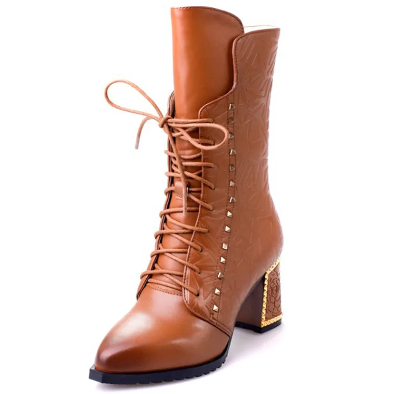 Женские ботинки Martin сезон осень-зима Новинка 2019 года на молнии с заклепками в