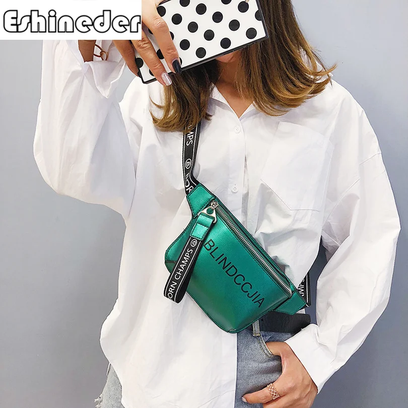 2019 Для женщин поясная сумка женский новый лазерный для девочек письмо небольшой