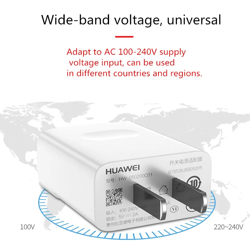 Оригинальная зарядка bindinHuawei Быстрая для мобильных телефонов штепсельная вилка