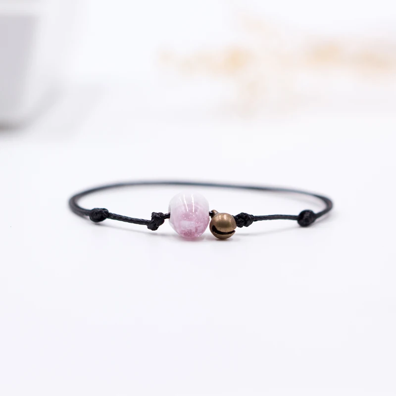 simple hand-woven womens's Anklets Bracelets ceramic creative DIY birthday gift bracelet wholesale #5180 | Украшения и